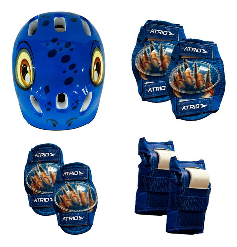 Kit De Proteção Infantil Atrio Dinossauro Azul Tamanho Único
