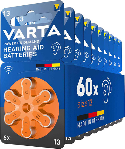 Batería Pila Varta Audífonos  Caja X 60 Unidades - 10 Sobres