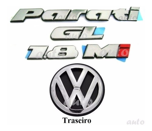 Emblemas Parati Gl 1.8 Mi + Vw Mala - Bola G2 - 1996 À 1999