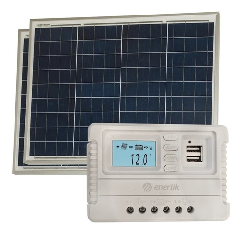 Oferta Pack X 2 Panel Solar 50w + Regulador Solar  Cuotas