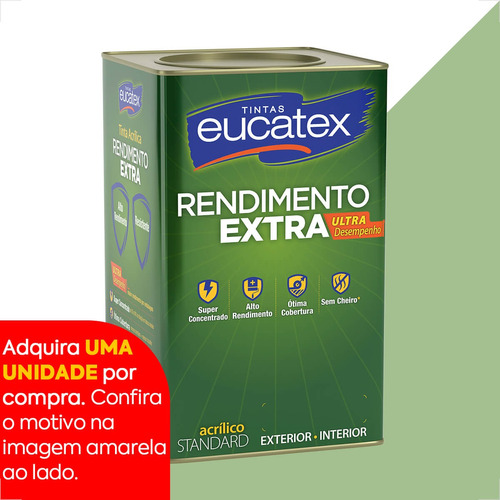 Tinta Latex Eucatex Rendimento Extra Verde Kiwi 18l