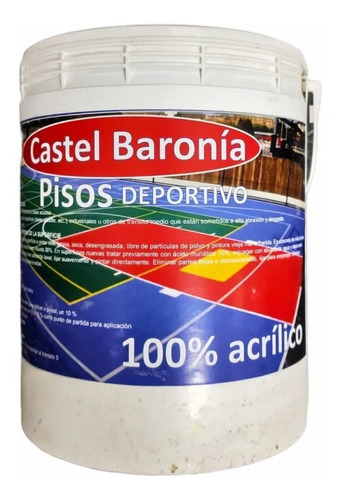 Piso Deportivo Acrilico 100% X 4 Lts