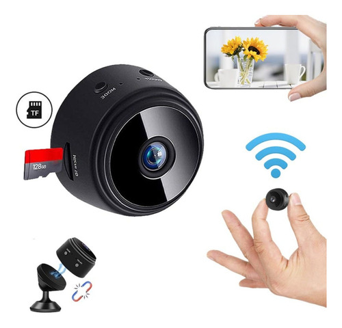 Mini Camera Espia Hd 1080p Wi-fi C/ Bateria Interna Sem Fio