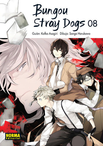 Manga-bungou Stray Dogs N°8- Kafka Asagiri- Norma Editorial