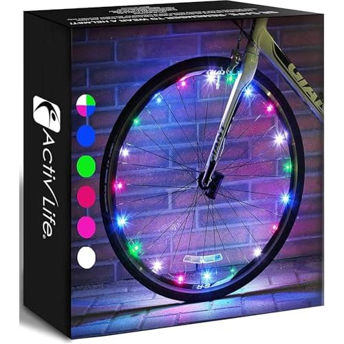 ¡paquete De 2 Llantas Led Ruedas De Bicicleta Batería...