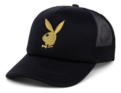 Gorra De Camionero De Espuma Playboy Gold Rush Ajustable Con