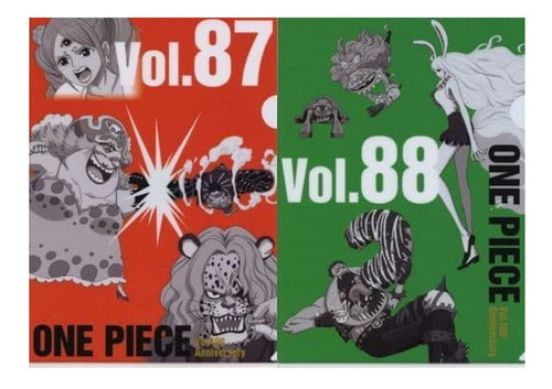 Set 2 Carpetas One Piece Vol.100 Anniversary Vol. 87 Y 88