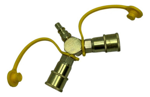 1/4 Tipo ' 2 Vías Regulador De Gas / Adaptador De De De