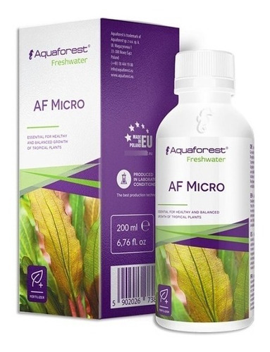 Aquaforest Af Micro 200 Ml Suplemento Acuarios Plantados