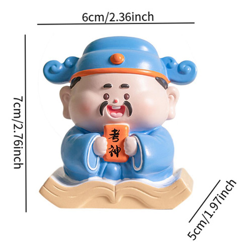 Dios Chino Figura Escultura De Escritorio Portátil De Mesa
