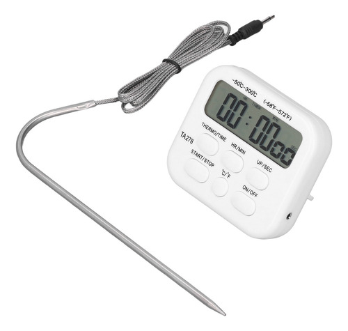 Termómetro De Carne Con Temporizador Digital Para Cocina