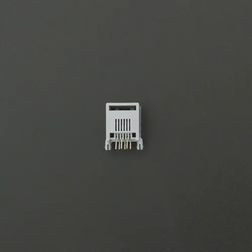 6 Unidades De Conector Jack Rj12 Gris Para Pcb