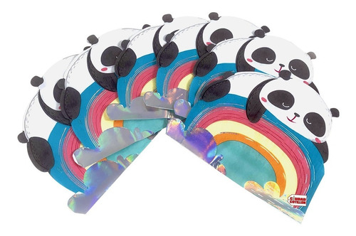 Servilletas Panda arcoíris por 20 descartable