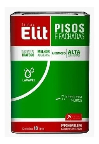 Tinta Pisos/fachadas Premium  - Elit Branco 18litros 