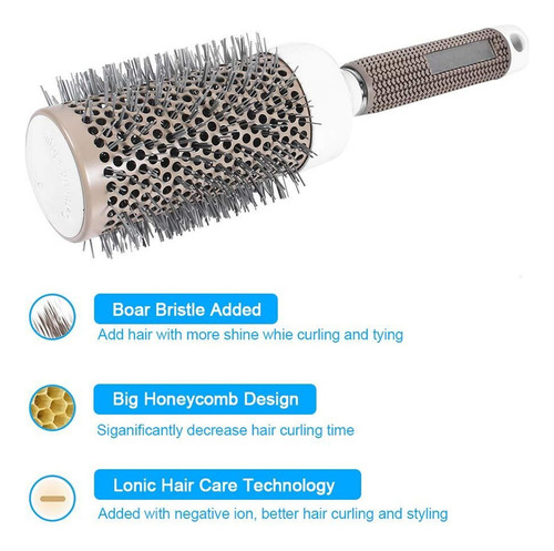 Z0f Cepillo Redondo Para Cabello, Cepillo Secador De Cabello