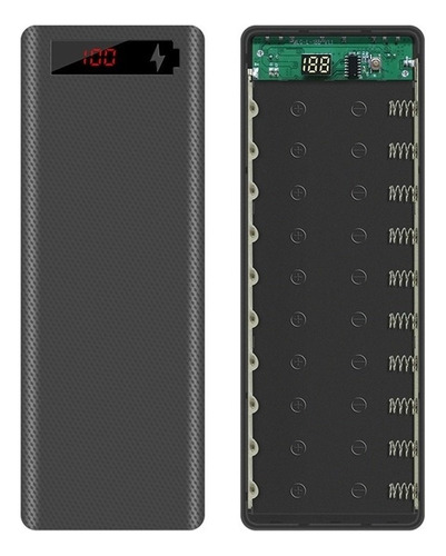 L10 Lcd Display Diy 10x18650 Batería Caja Power Bank Shell C