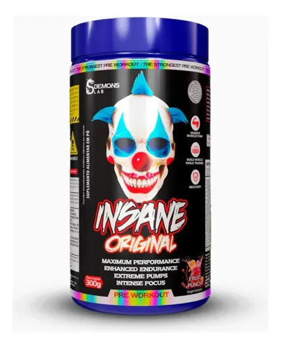 Suplemento em Pó Insane com Beta Alanina 300g Demons Lab em - foto 1