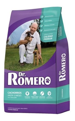 Balanceado Dr Romero Perro Cachorro X 15 Kgs