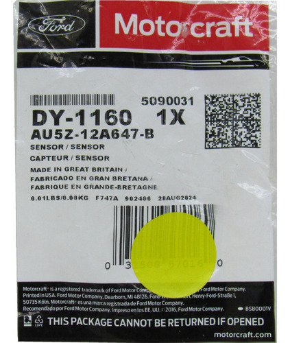 Sensor Temperatura Ambiente Externa (oat) Fusion 2013 Ford