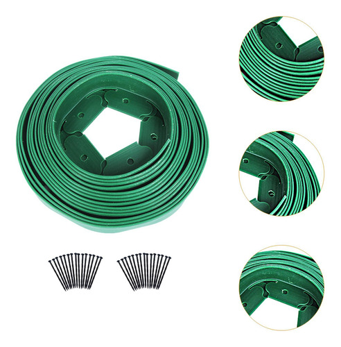 Borde De Jardín Borde De Césped Borde Verde 10cmx5cm