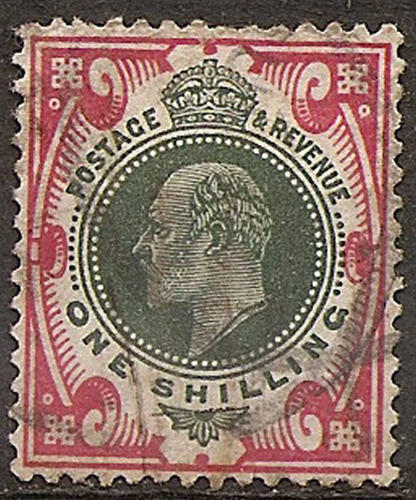 Inglaterra Yv 117 Scott 138a Oscuro Catálogo U$60 Año 1902 