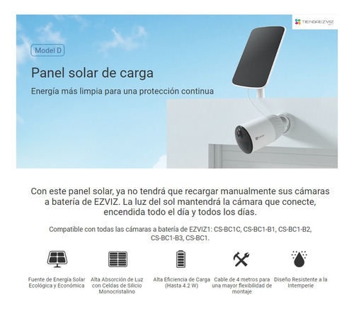 Imagen 8 de 10 de Cámara Ezviz Ext Hb8 2k Color 24 Hrs 360º + Panel Solar D