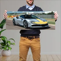 Comprar Cuadro 30x80cm Auto 2020 Ferrari Sf90 Stradale A 756