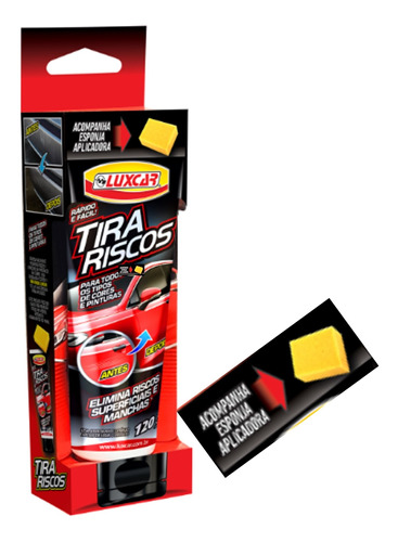 Tira Riscos Luxcar 120g - Remove Riscos E Manchas