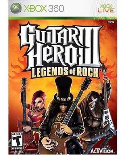 Guitar Hero 3 Legend Of Rock Xbox 360 Sellado
