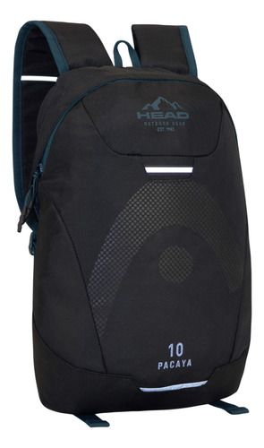 Mochila Outdoor Camping Pacaya 10 Negro Petroleo Head