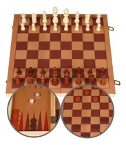 Comprar Sterling Juego 3 En 1 Ajedrez Damas Backgammon 38 Cm