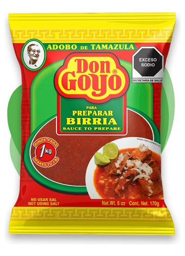 Paquete De 7 Adobos Don Goyo De 175 Ml Para 1kg De Carne.