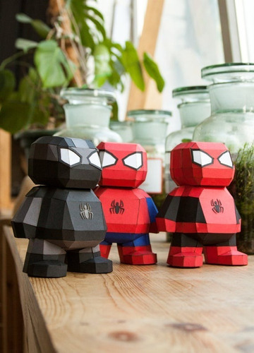 Plantillas Super Heroes Gordos Papercraft