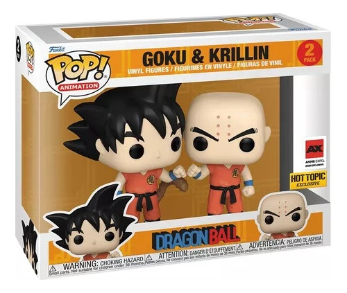 Funko Pop Anime Dragon Ball Goku & Krillin 2 Pack Exclusivo 