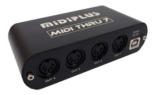 Midiplus Midi Thru 7  Interfaz Midi  7 Midi Out 1 Midi In