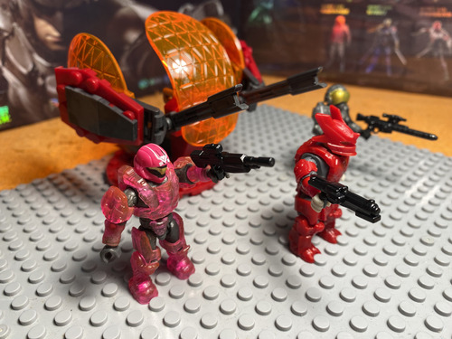 Megabloks Mega Construx Halo Covenant Vs Spartans (3) (Usado)