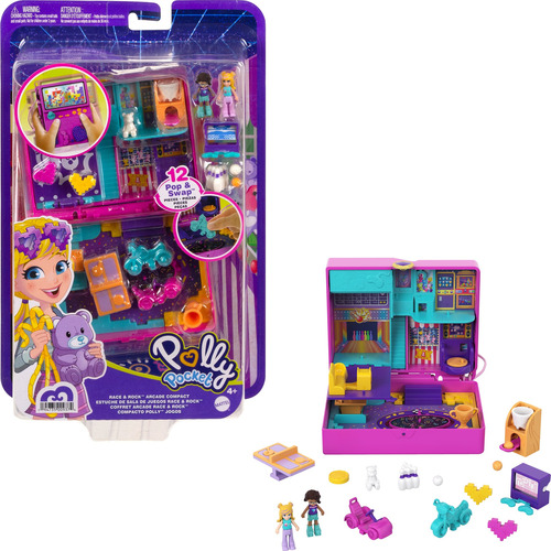 Polly Pocket Race & Rock Arcade Compacto Mattel