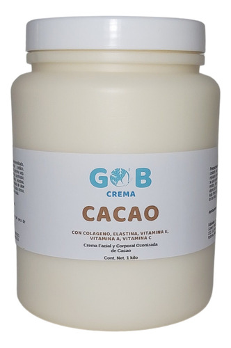 Crema De Cacao Ozonizada - Gob - 1 Kilo