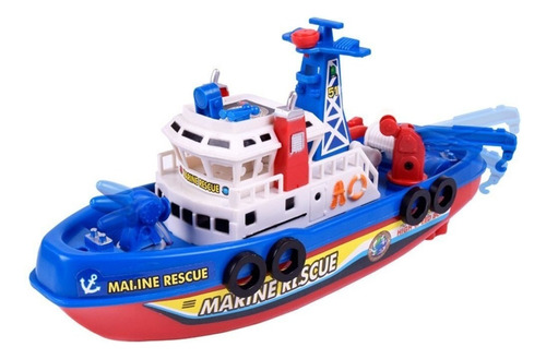 Nuevo Y Creativo Barco De Bomberos Eléctrico Para Niños Toy