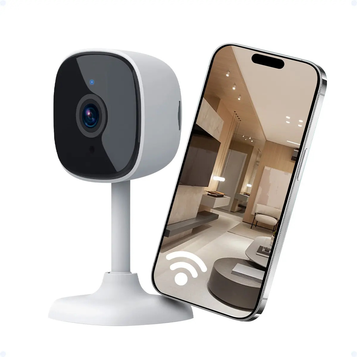Câmera Segurança Wifi Inteligente Aplicativo Alexa E Google