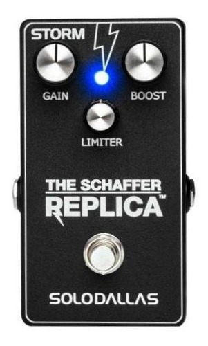 Pedal de efecto SoloDallas The Schaffer Replica Storm negro