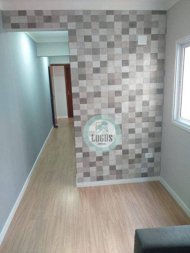 Imagem 12 de 30 de Apartamento Com 50m² Composto De 2 Dormitórios Sendo 1 Suíte E Um Dos Com Sacada, À Venda Por R$ 265.000,00 - Utinga, Santo André/sp - Ap2025
