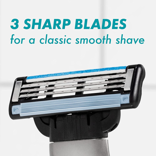 Gillette Mach3 - Mango De Afeitar Para Hombre + 5 Repuestos
