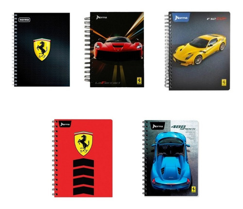 Cuderno Norma Ferrari C/100 Hjs Diferentes Diseños