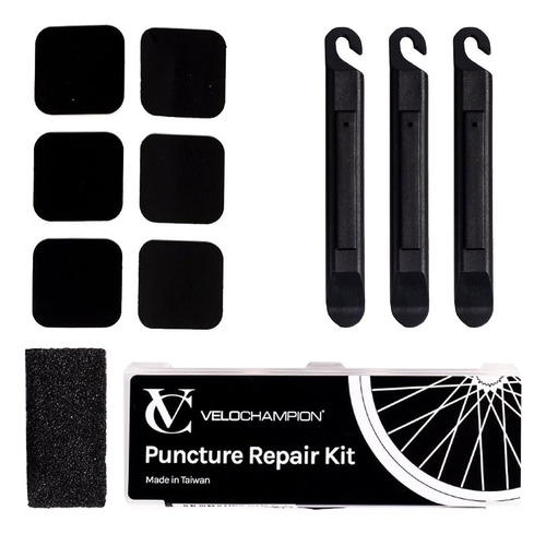 Velochampion Ligera Bike Pinción Reparación De Pinchazos Kit