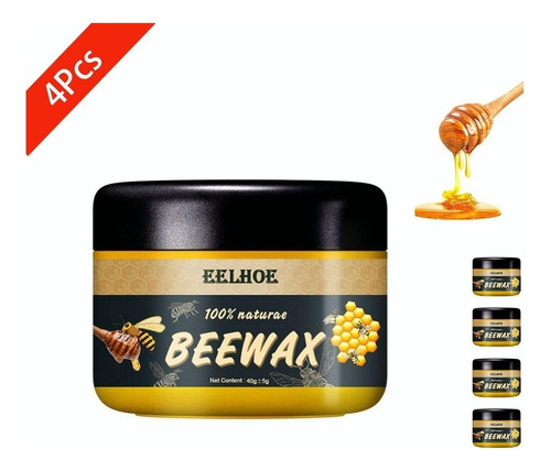 Móveis De Cera De Abelha 80g Polished Beeswax Care 4 Peças
