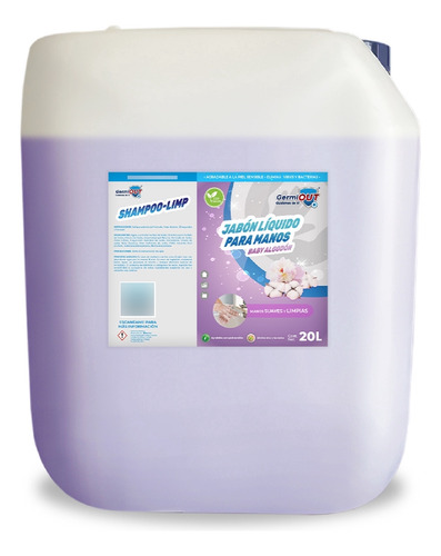 Shampoo Para Manos 20 Litros Aroma Baby Algodón