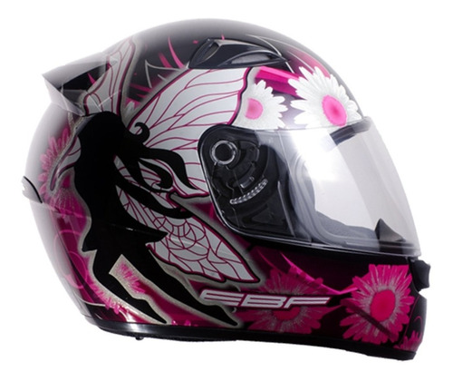 Capacete Moto Fechado Viseira Ebf Feminino E0x Fada