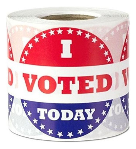 Voté Hoy Círculo Votación Ronda Etiqueta Auto-adhesivo De Et