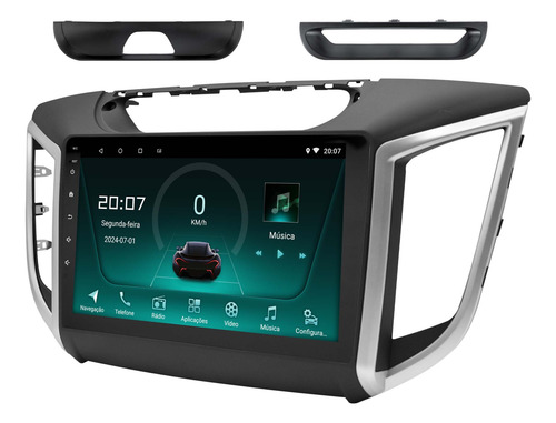 Multimidia Creta 15/22 Android 14 Carplay Gps Wifi Qled 9p